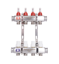Коллектор с расходомерами Thermo Alliance Standart 1" 4 выхода (SD0044)
