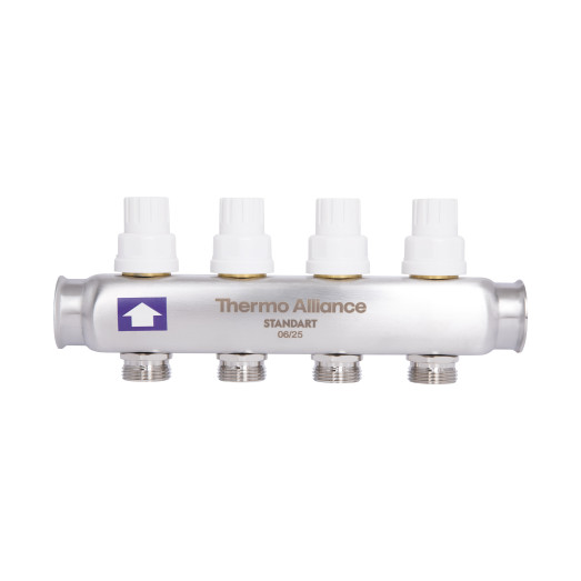 Коллектор с расходомерами Thermo Alliance Standart 1" 4 выхода (SD0044)