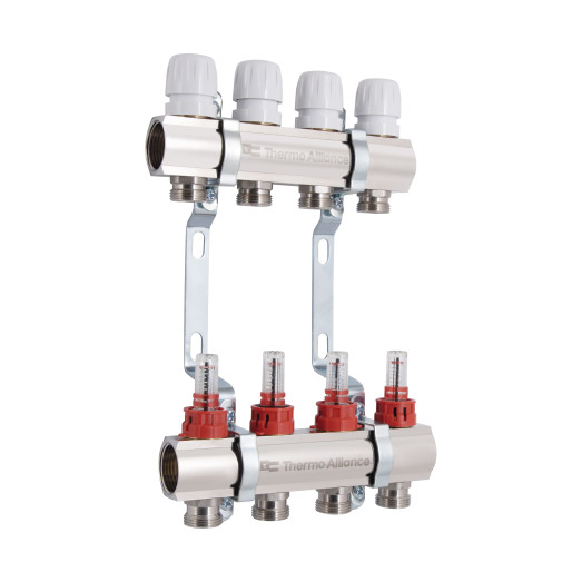 Коллектор с расходомерами Thermo Alliance Standart 1" 4 выхода (SD235W4)