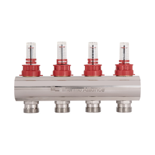 Коллектор с расходомерами Thermo Alliance Standart 1" 4 выхода (SD235W4)