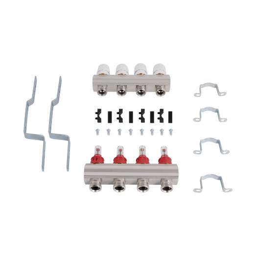 Коллектор с расходомерами Thermo Alliance Standart 1" 4 выхода (SD235W4)