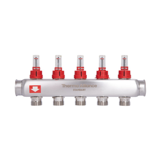 Коллектор с расходомерами Thermo Alliance Standart 1" 5 выходов (SD0045)
