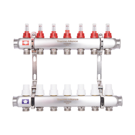 Коллектор с расходомерами Thermo Alliance Standart 1" 7 выходов (SD0047)