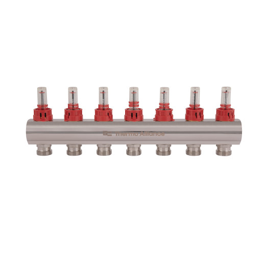 Коллектор с расходомерами Thermo Alliance Standart 1" 7 выходов (SD235W7)