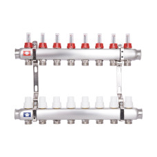 Коллектор с расходомерами Thermo Alliance Standart 1" 8 выходов (SD0048)