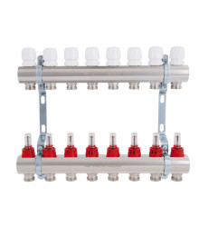 Коллектор с расходомерами Thermo Alliance Standart 1" 8 выходов (SD235W8)