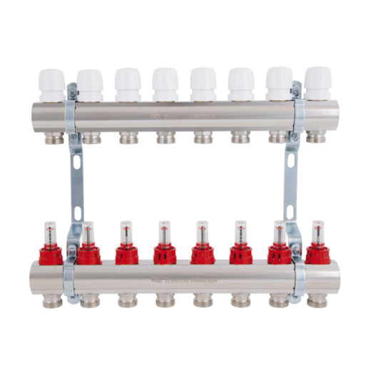 Коллектор с расходомерами Thermo Alliance Standart 1" 8 выходов (SD235W8)