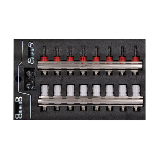 Коллектор с расходомерами Thermo Alliance Standart 1" 8 выходов (SD235W8)