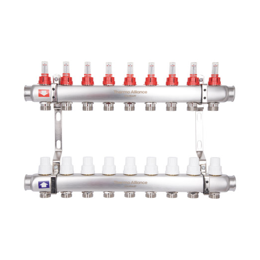 Коллектор с расходомерами Thermo Alliance Standart 1" 9 выходов (SD0049)