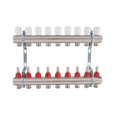 Коллектор с расходомерами Thermo Alliance Standart 1" 9 выходов (SD235W9)
