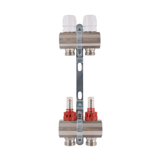 Коллектор с расходомерами Thermo Alliance Standart 1" на 2 выхода (SD235W2)