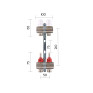 Коллектор с расходомерами Thermo Alliance Standart 1" на 2 выхода (SD235W2)