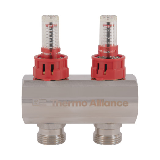 Коллектор с расходомерами Thermo Alliance Standart 1" на 2 выхода (SD235W2)