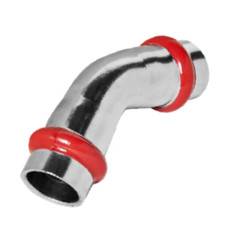 Колено 45° двухраструбное Koer KQ.B42-2 Press-Inox AISI 304 42x42 (KR6437)