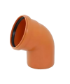 Коліно каналізаційне зовнішнє ПВХ Magnaplast 160 мм 67° (22130)