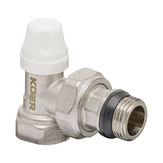 Комплект для подключения радиатора Koer SET-13 - 1/2"x1/2" (осевой) с термоголовкой ВН (KR3176)