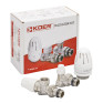 Комплект для подключения радиатора Koer SET-13 - 1/2"x1/2" (осевой) с термоголовкой ВН (KR3176)