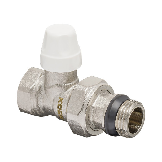Комплект для подключения радиатора Koer SET-12 - 1/2"x1/2" (прямой) с термоголовкой ВН (KR3177)