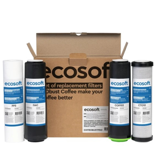 Комплект картриджів Ecosoft 1-2-3-4 для фильтрів RObust COFFEE (CHVROBUSTCOFFEE)