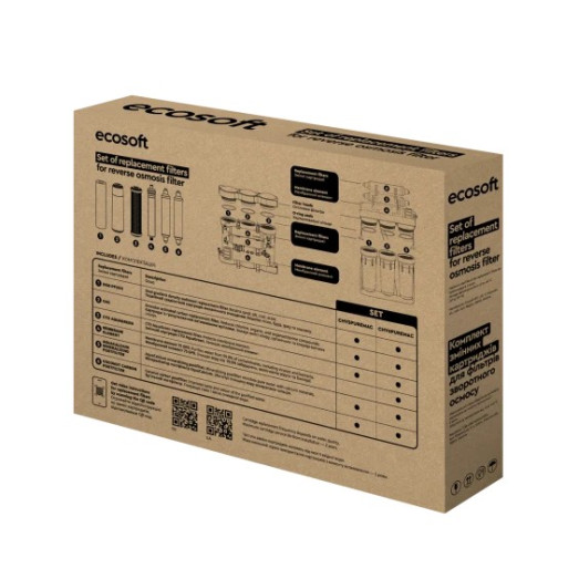 Комплект картриджів Ecosoft PURE AquaCalcium "12 місяців" (CHV6PUREMAC)