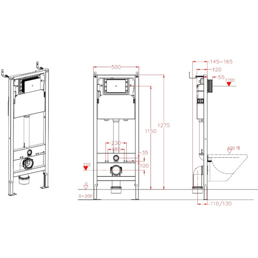 Комплект Koer TB-0301 Smart: унітаз-біде TB-0101, інсталяція KT-0409, панель KT-0609-01 Chrome (KR6116)