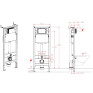 Комплект Koer TB-0301 Smart: унітаз-біде TB-0101, інсталяція KT-0409, панель KT-0609-01 Chrome (KR6116)