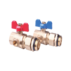 Комплект кульових кранів 1 для підключення колектора Danfoss FHF-BV (088U0822)