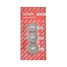 Комплект насадок KOER WS-SET для паяльника PPR (цвет синий) 20мм, 25мм, 32мм (KR5821)
