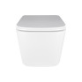 Комплект Qtap: подвесной унитаз Crow Ultra Quiet с инсталляцией Nest 4 в 1, квадратная клавиша Chrome (QT05335171W45125)