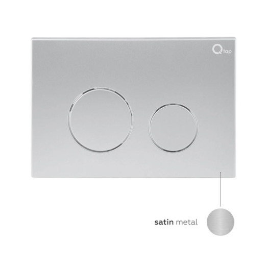 Комплект Qtap: підвісний унітаз Robin Ultra Quiet з інсталяцією Nest 4 в 1, кругла клавіша Satin (QT1333046EUQW45145)