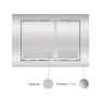 Комплект Qtap: підвісний унітаз Robin Ultra Quiet з інсталяцією Nest 4 в 1, квадратна клавіша Chrome (QT1333046EUQW45142)