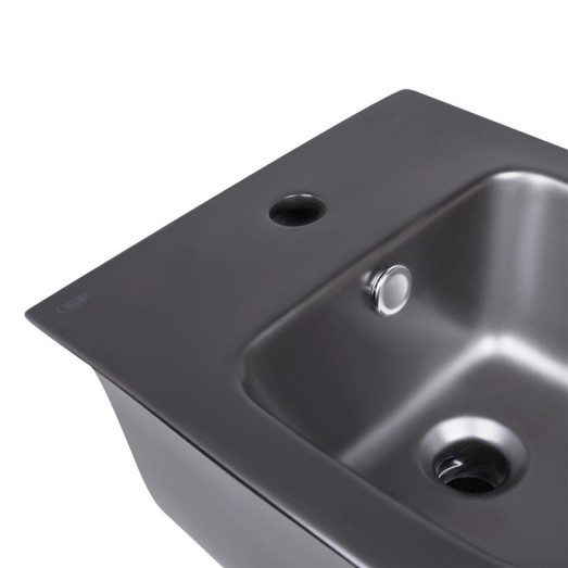 Комплект: Qtap Virgo Matt Black 2в1 унитаз подвесной Rimless QT1833051ERMB + биде подвесное QT1855051FMB Комплект: Qtap Virgo Matt Black 2в1 унитаз подвесной Rimless QT1833051ERMB + биде подвесное QT1855051FMB