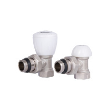 Комплект радиаторных кранов Thermo Alliance Standart 1/2" ВН угловой (TAS232W15)