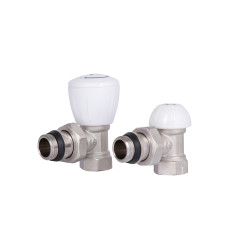 Комплект радиаторных кранов Thermo Alliance Standart 1/2" ВН угловой (TAS232W15)