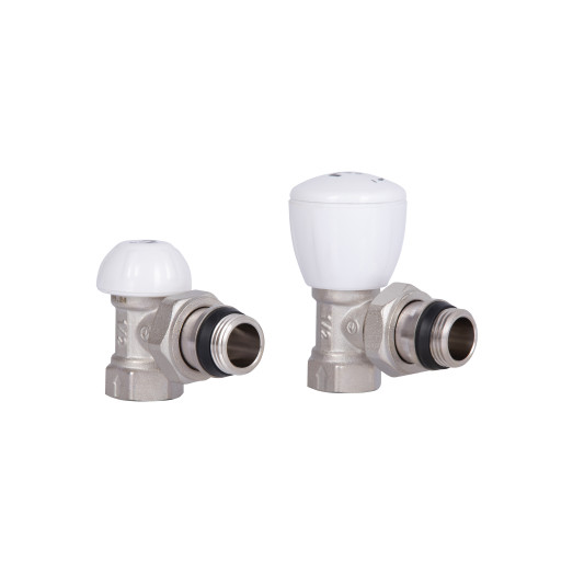 Комплект радиаторных кранов Thermo Alliance Standart 1/2" ВН угловой (TAS232W15)