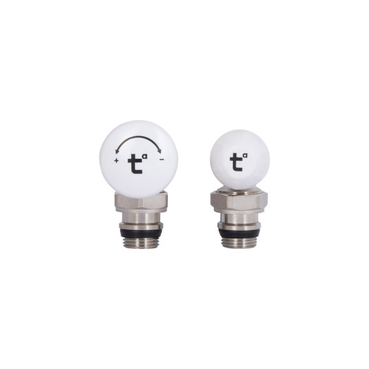 Комплект радиаторных кранов Thermo Alliance Standart 1/2" ВН угловой (TAS232W15)