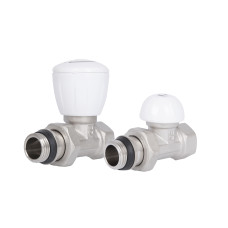 Комплект радиаторных кранов Thermo Alliance Standart 1/2" ВН прямой (TAS230W15)