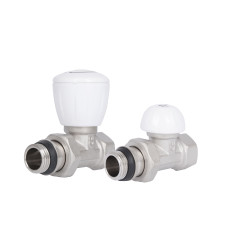 Комплект радиаторных кранов Thermo Alliance Standart 1/2" ВН прямой (TAS230W15)