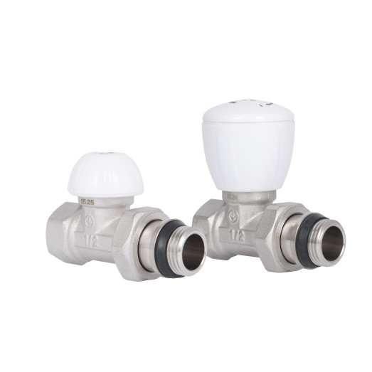 Комплект радиаторных кранов Thermo Alliance Standart 1/2" ВН прямой (TAS230W15)