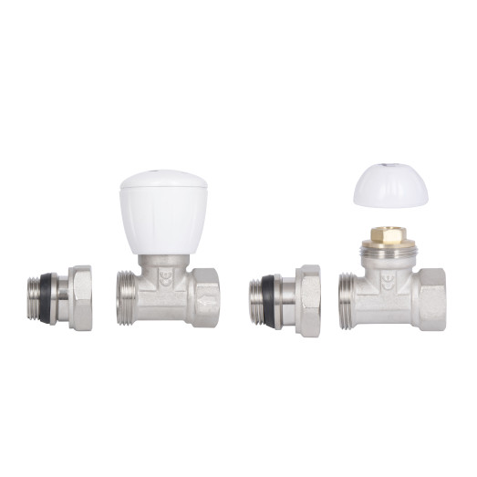Комплект радиаторных кранов Thermo Alliance Standart 1/2" ВН прямой (TAS230W15)