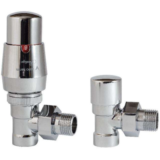 Комплект термостатический Vario Term ROYAL, угловой, хром (ROGS0202CFK) Комплект термостатический Vario Term ROYAL, угловой, хром (ROGS0202CFK)