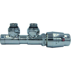 Комплект термостатический Vario Term TWINS, угловой, левый, хром (TSGS0202CFK/L) Комплект термостатический Vario Term TWINS, угловой, левый, хром (TSGS0202CFK/L)