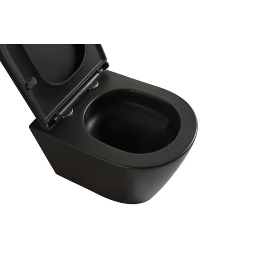 Комплект унітаз з інсталяцією Mixxus Premium BEVEL-SET-2101 BLACK (MP6669)