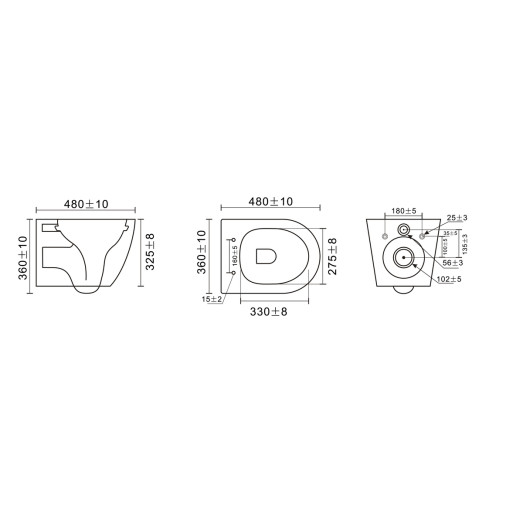 Комплект унітаз з інсталяцією Mixxus Premium BEVEL-SET-2101 BLACK (MP6669)