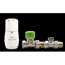 Комплект Vario Term Econ Trendy прямый, латунь білий (EGS05106C/FP)