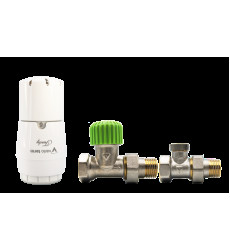 Комплект Vario Term Econ Trendy прямый, латунь білий (EGS05106C/FP)