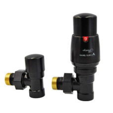 Комплект термостатический Vario Term ROYAL, угловой, матовый черный (ROGS0224CFK) Комплект термостатический Vario Term ROYAL, угловой, матовый черный (ROGS0224CFK)