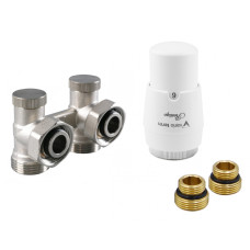 Комплект Vario Term Standard тип V Prestige угловой, латунь белый (PRNYGS0206C/FK)