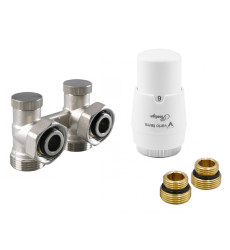 Комплект Vario Term Standard тип V Prestige угловой, латунь белый (PRNYGS0206C/FK)