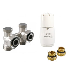 Комплект Vario Term Standard V Trendy угловой, латунь белый (PRNYGS05106C/FK)